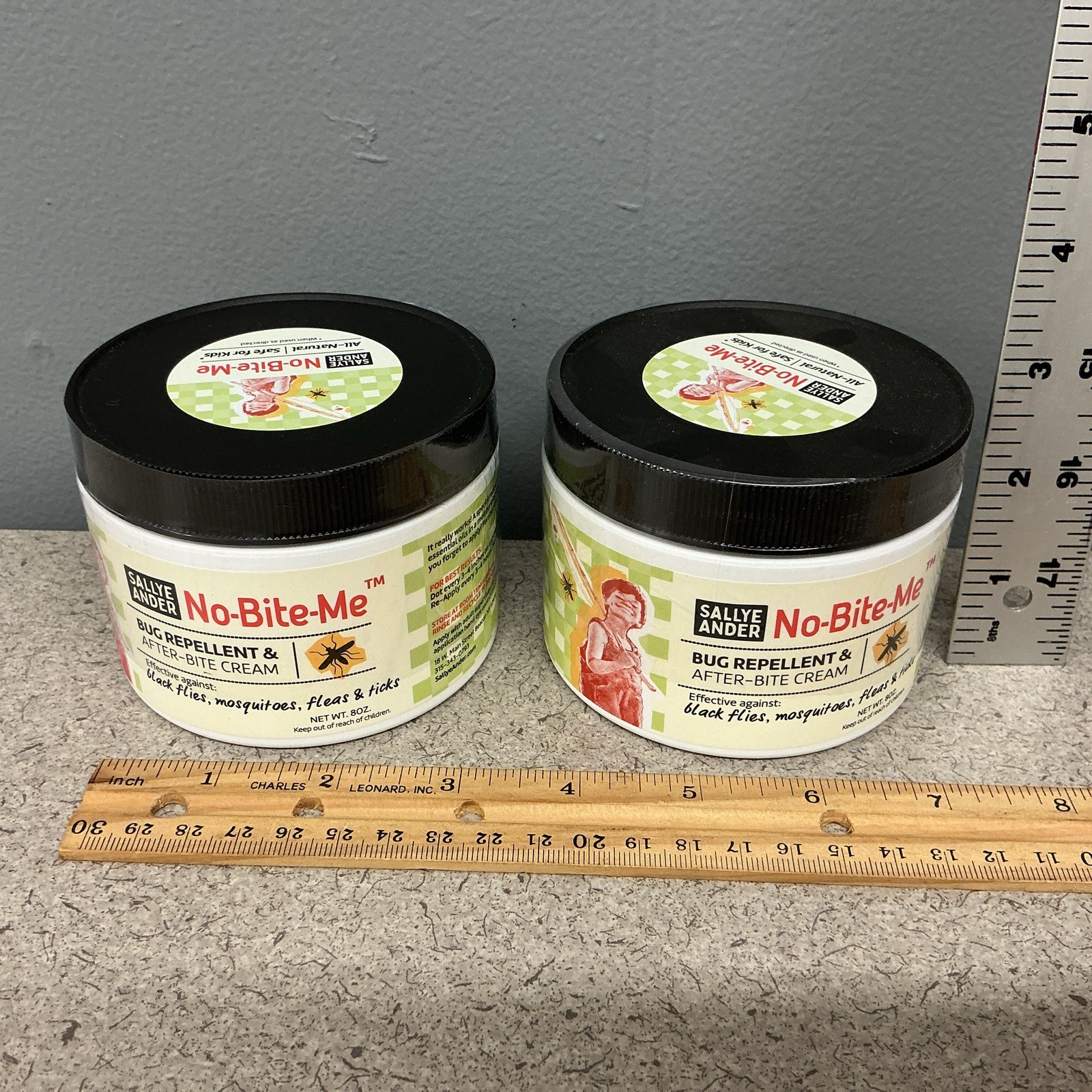 Lot Of Two SALLYE ANDER No Bite Me Creams. Lg Size 8 Oz Ea.Best Price ANYWHERE