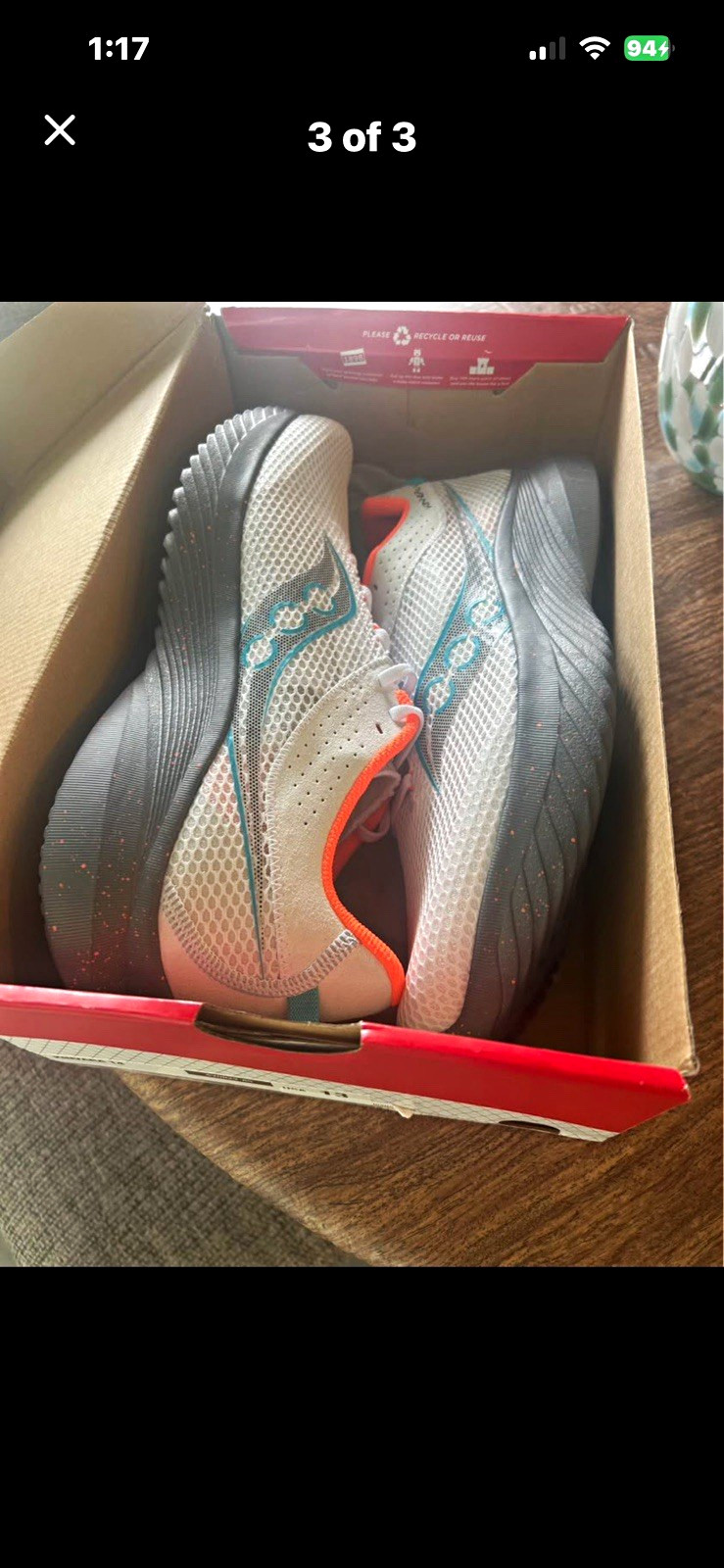 Saucony Men\'s Mesh Running Sneaker Lace-Up Low Top Rubber Sole New w/Box