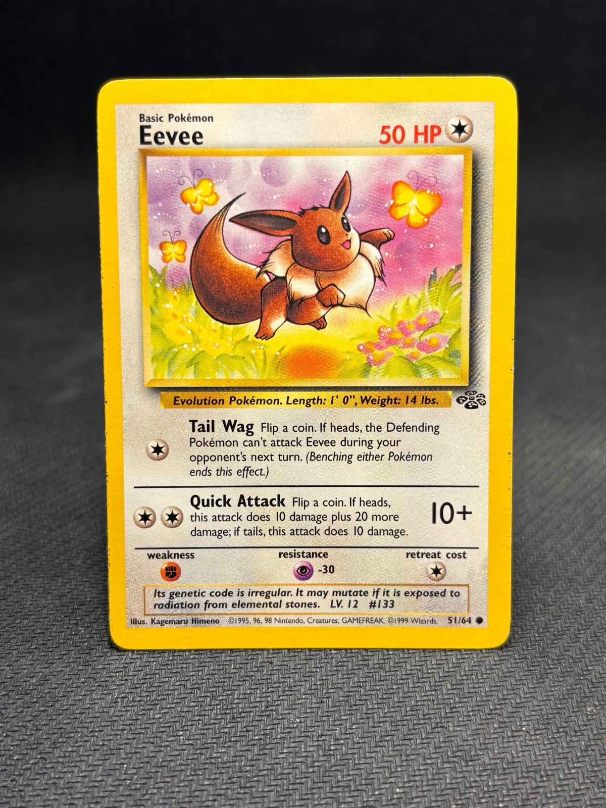 Eevee 51/64 Common Jungle Pokemon Unlimited Moderately Played Eevee 51/64 Common Jungle Pokemon Unlimited Moderately Played