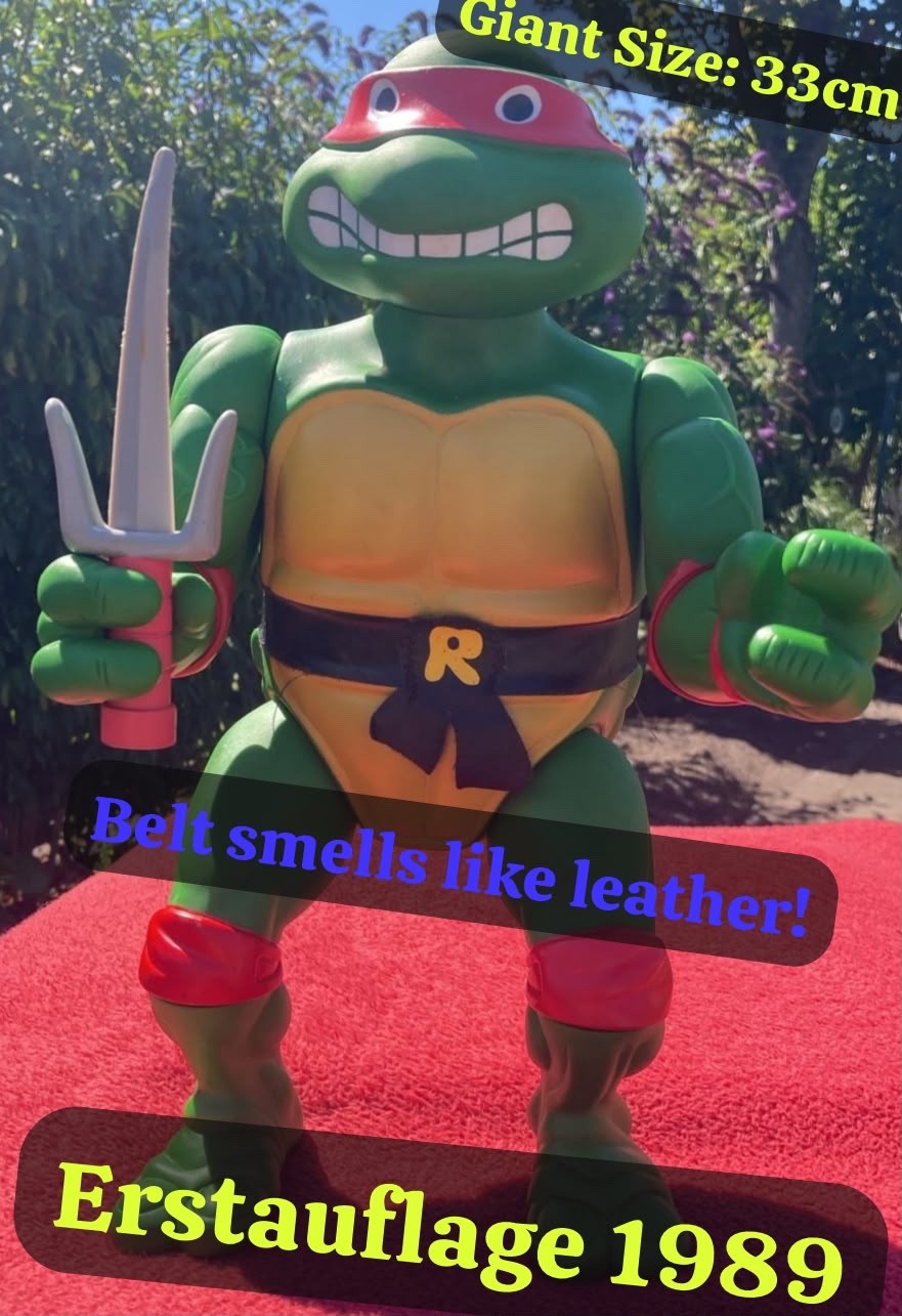 TMNT Giant Size Raphael Figure 1989 Playmates 13