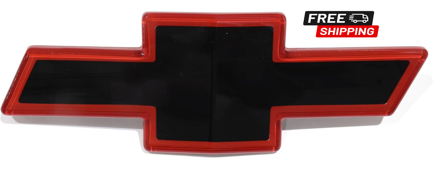 1992 1993 Silverado 1500 Tahoe Red Black Grille Emblem 15607532 New 1992 1993 Silverado 1500 Tahoe Red Black Grille Emblem 15607532 New