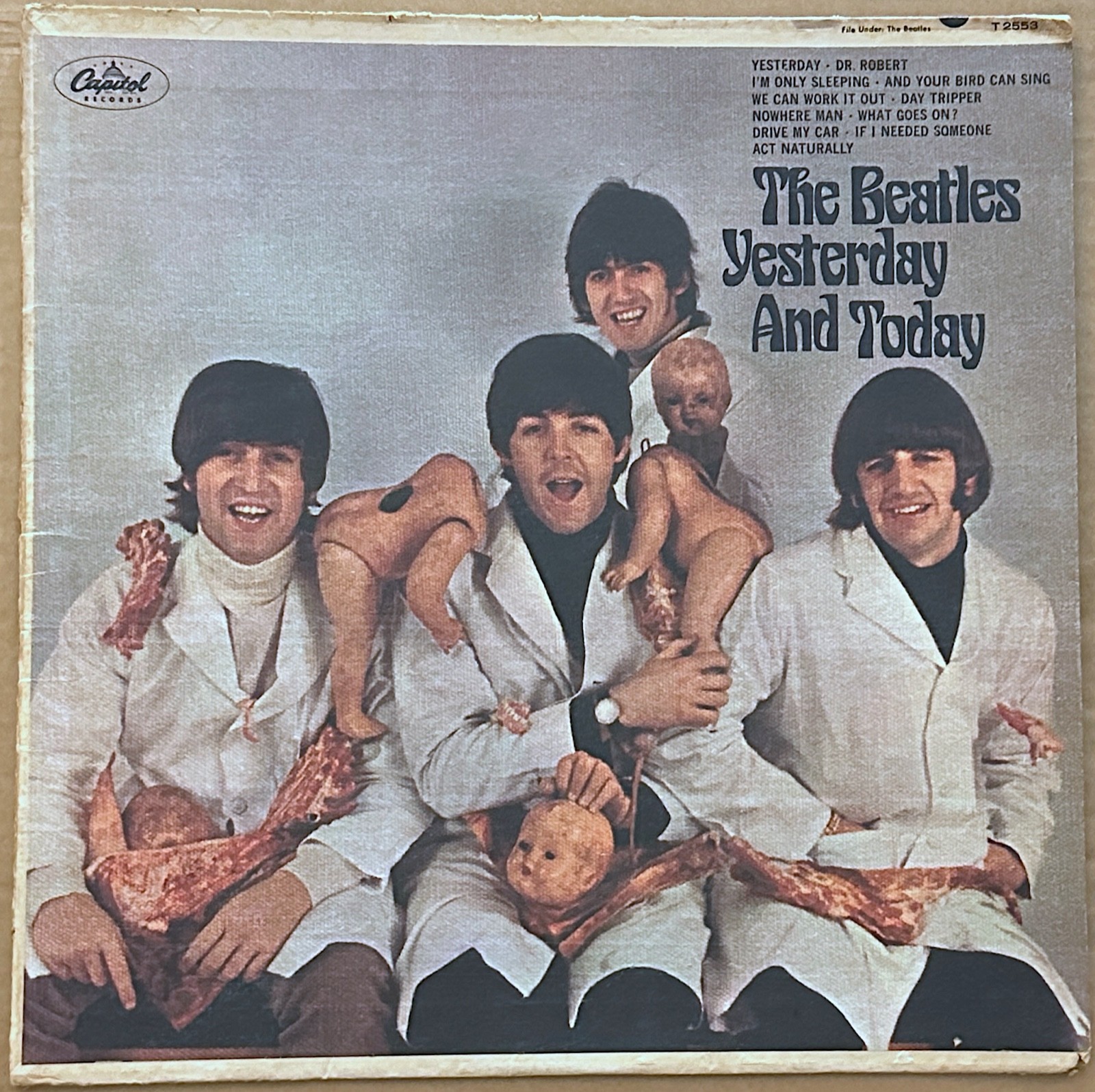 BEATLES BUTCHER COVER GENUINE 1966 3RD STATE PRO PEELED YESTERDAY AND  TODAY