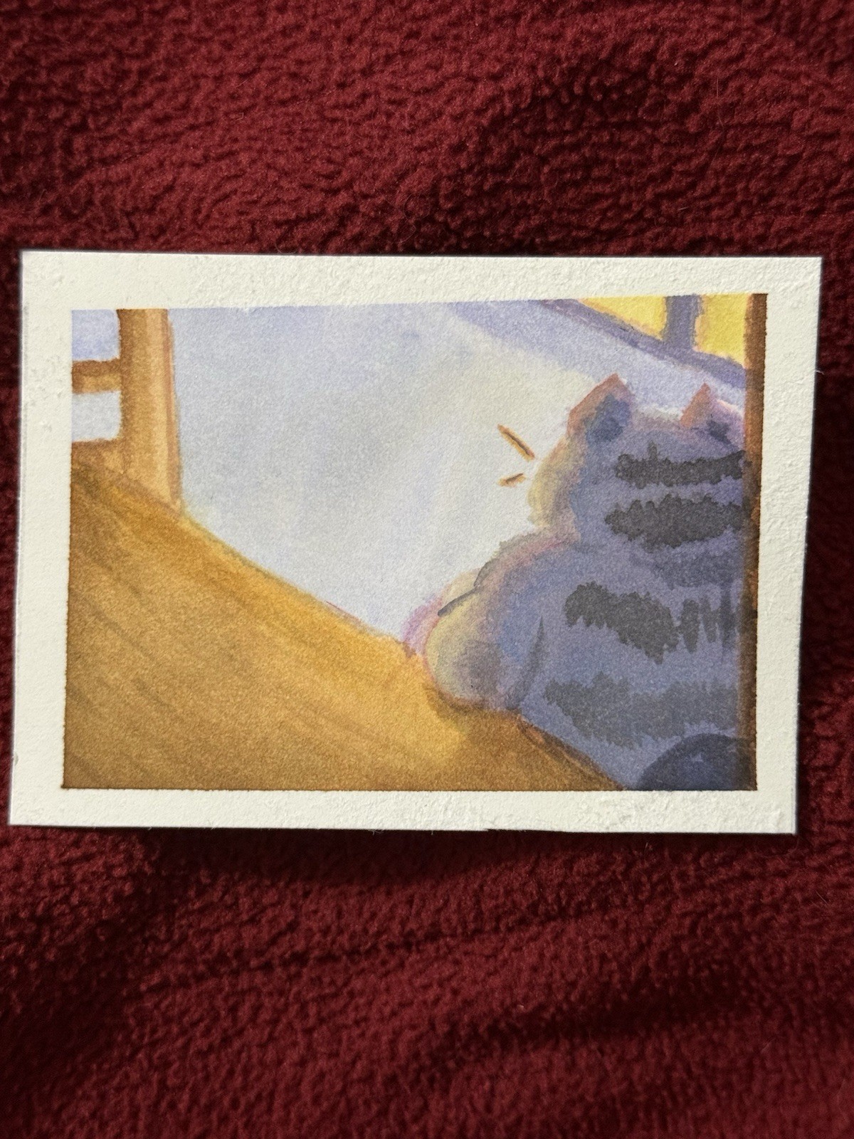 Cat ACEO Original, watercolor Painting, Ooak Signed By Artist Cat ACEO Original, watercolor Painting, Ooak Signed By Artist