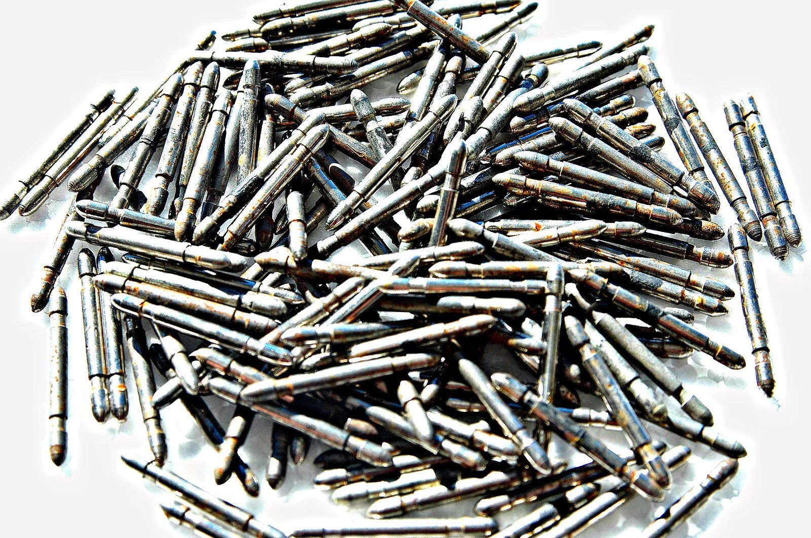 Lionel used O27 gauge pins cleaned and polished