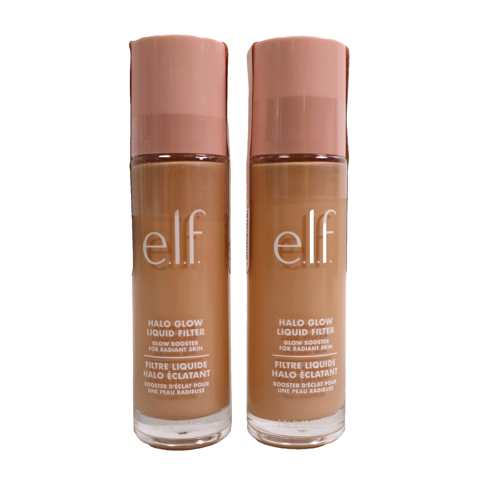 2 PACK e.l.f. Halo Glow Liquid Filter, Hydrating Complexion Boost, 0.5 Fair