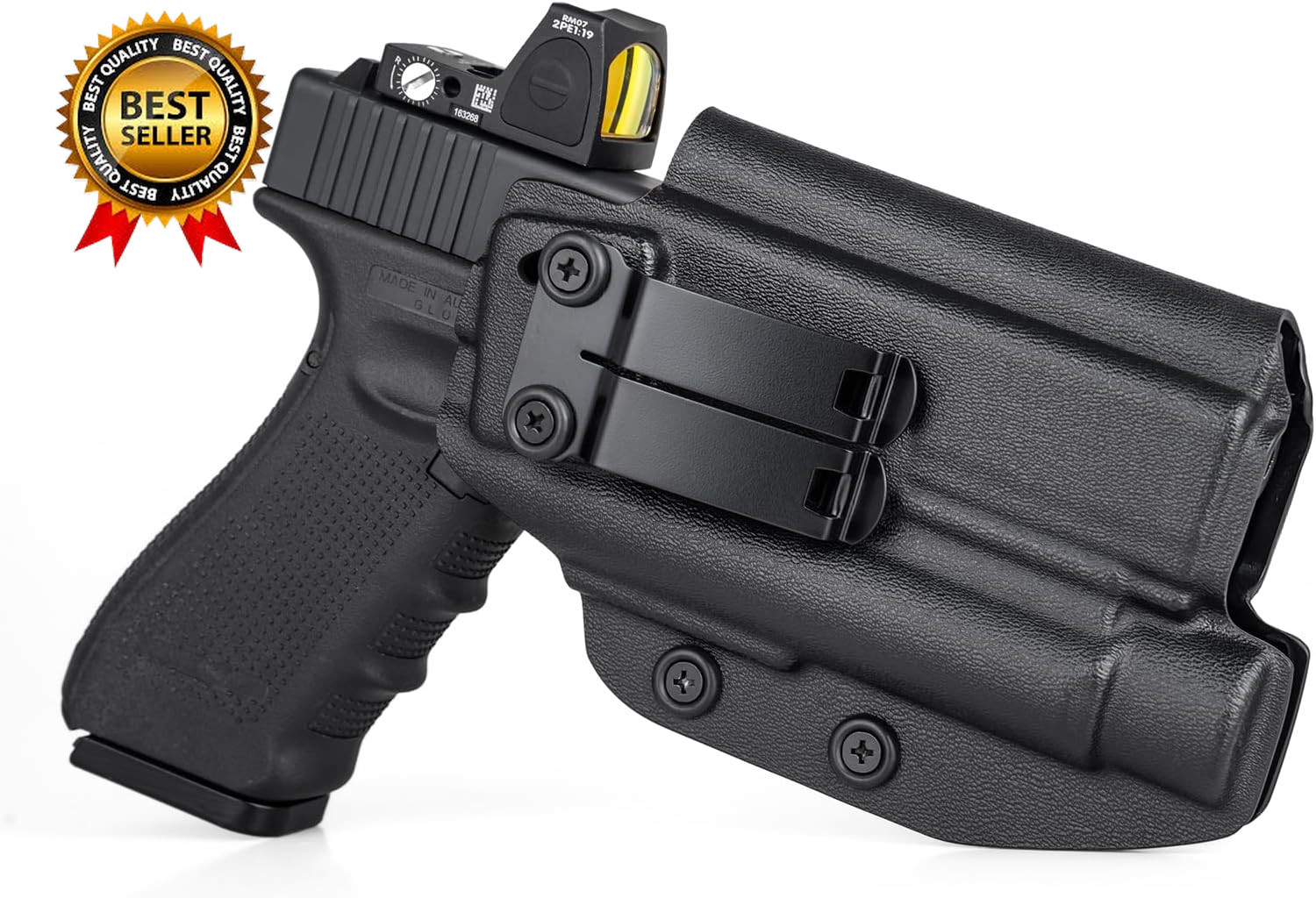 IWB Holster for Glock 19/17 with Olight PL 2/ PL Pro/Pl 3/ PL 3R/ PL 3S...