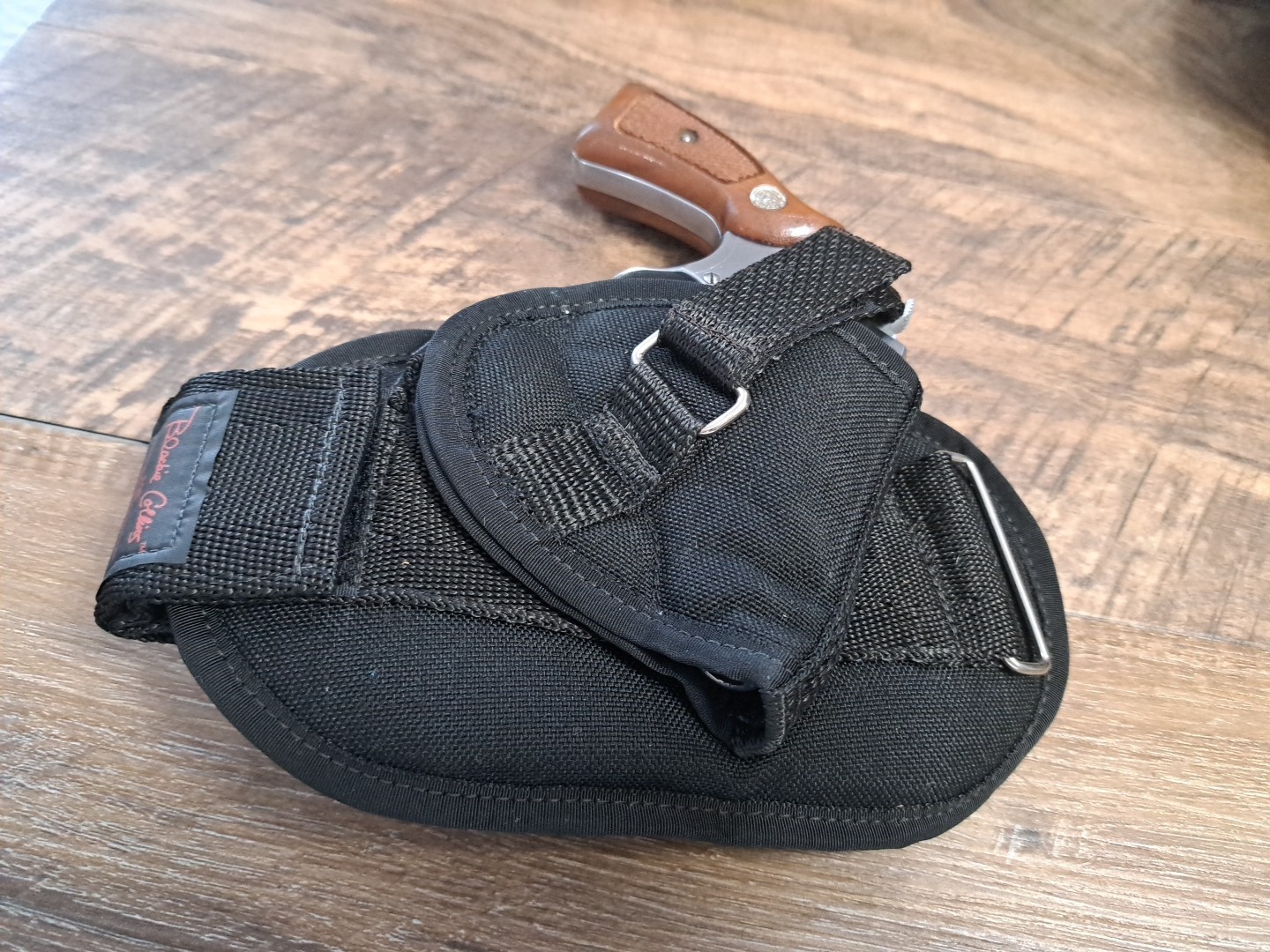 Vtg. Nylon Blackie Collins Right Hand Ankle Holster, Fits S&W J Frame .38 2\