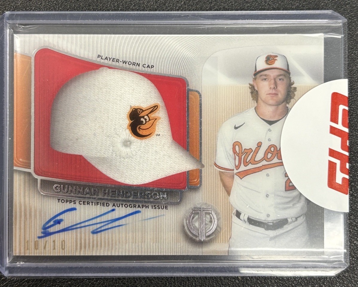 2024 Topps Tribute - Tip of the Cap Autograph Relics Gunnar Henderson...