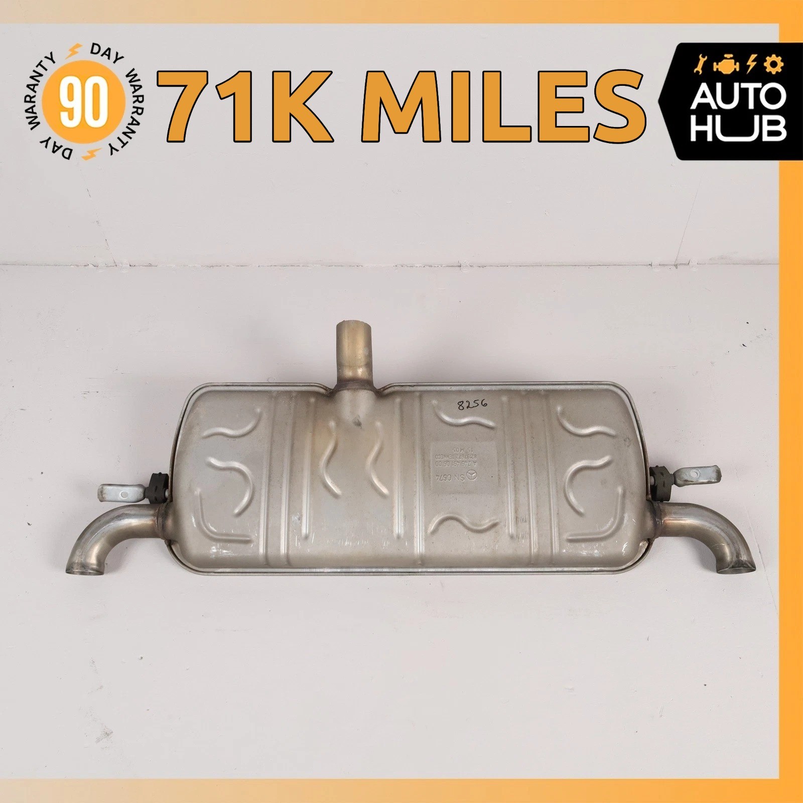 15-20 Mercedes X156 GLA250 FWD Dual Exhaust Muffler Assembly 2464910600 OEM 71k 15-20 Mercedes X156 GLA250 FWD Dual Exhaust Muffler Assembly 2464910600 OEM 71k