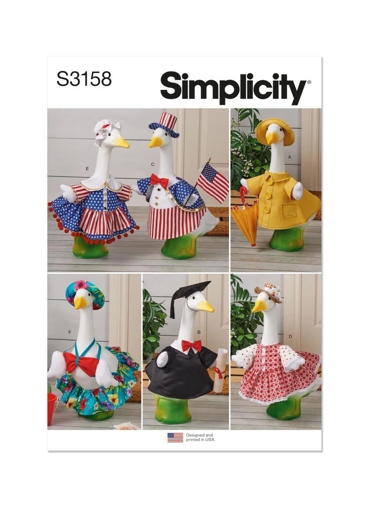 SS3158OS Summer Clothes for Porch and Lawn Geese Sewing Pattern Packet Design