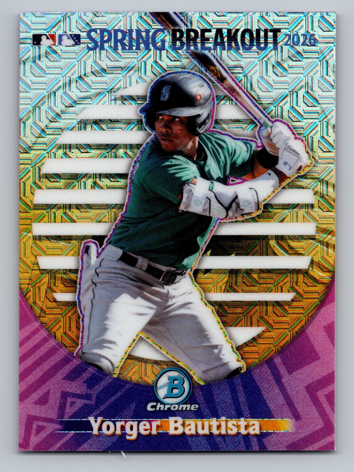 2026 Bowman Chrome #SB-15 Yorger Bautista 2026 MLB Spring Breakout Refractor