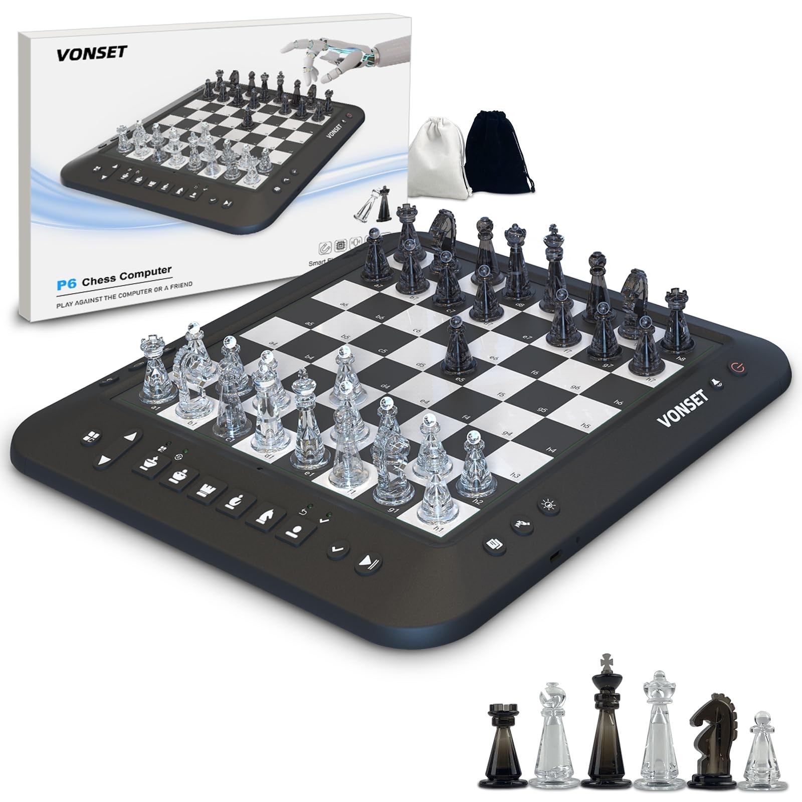 Vonset P6 Electronic Chess Board Chess Computer Talking Smart Chess Board Vonset P6 Electronic Chess Board Chess Computer Talking Smart Chess Board