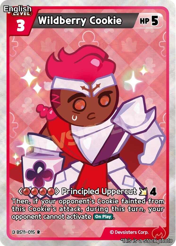 Wildberry Cookie [BS10-BS11 - BS11-015] CookieRun Braverse TCG Rare NM EN