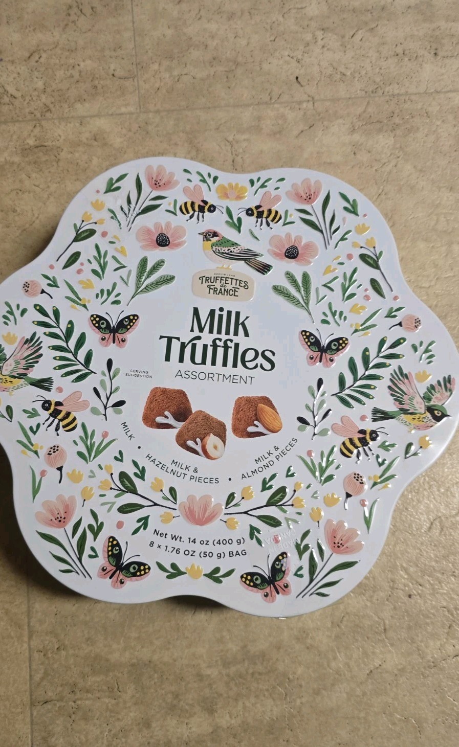 New Truffettes de France Milk Chocolate Truffles w/ Almond & Hazelnut, 14 oz