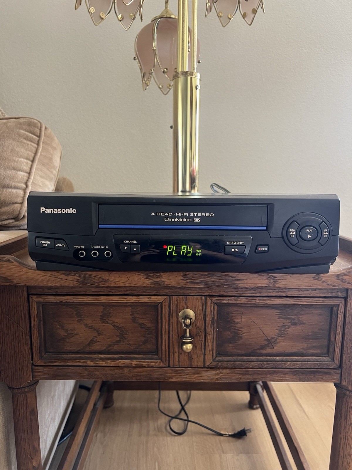 Panasonic PV-V4521 Blue Line 4-Head Hi-Fi Stereo Omnivision VHS VCR Testedclean Panasonic PV-V4521 Blue Line 4-Head Hi-Fi Stereo Omnivision VHS VCR Testedclean