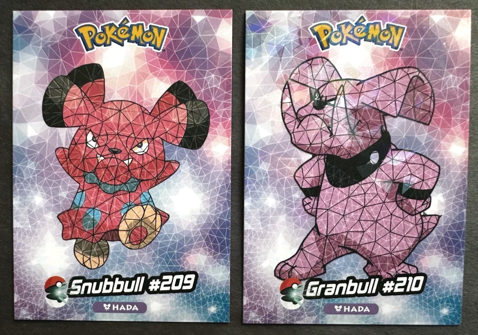 SNUBBULL X GRANBULL LOT - POKEMON JOHTO CRYSTAL CARD COLLECTION CCG HOLO
