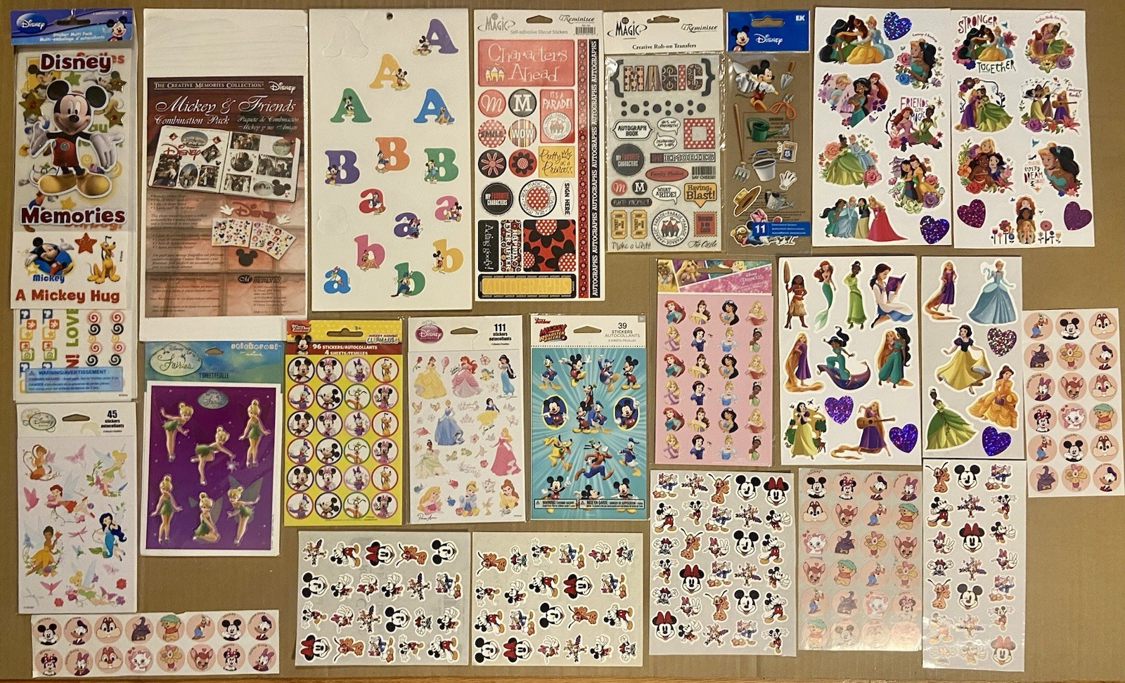 Disney Stickers 40+ Sheets EK Success, Reminisce, Creative Memories, Etc Disney Stickers 40+ Sheets EK Success, Reminisce, Creative Memories, Etc