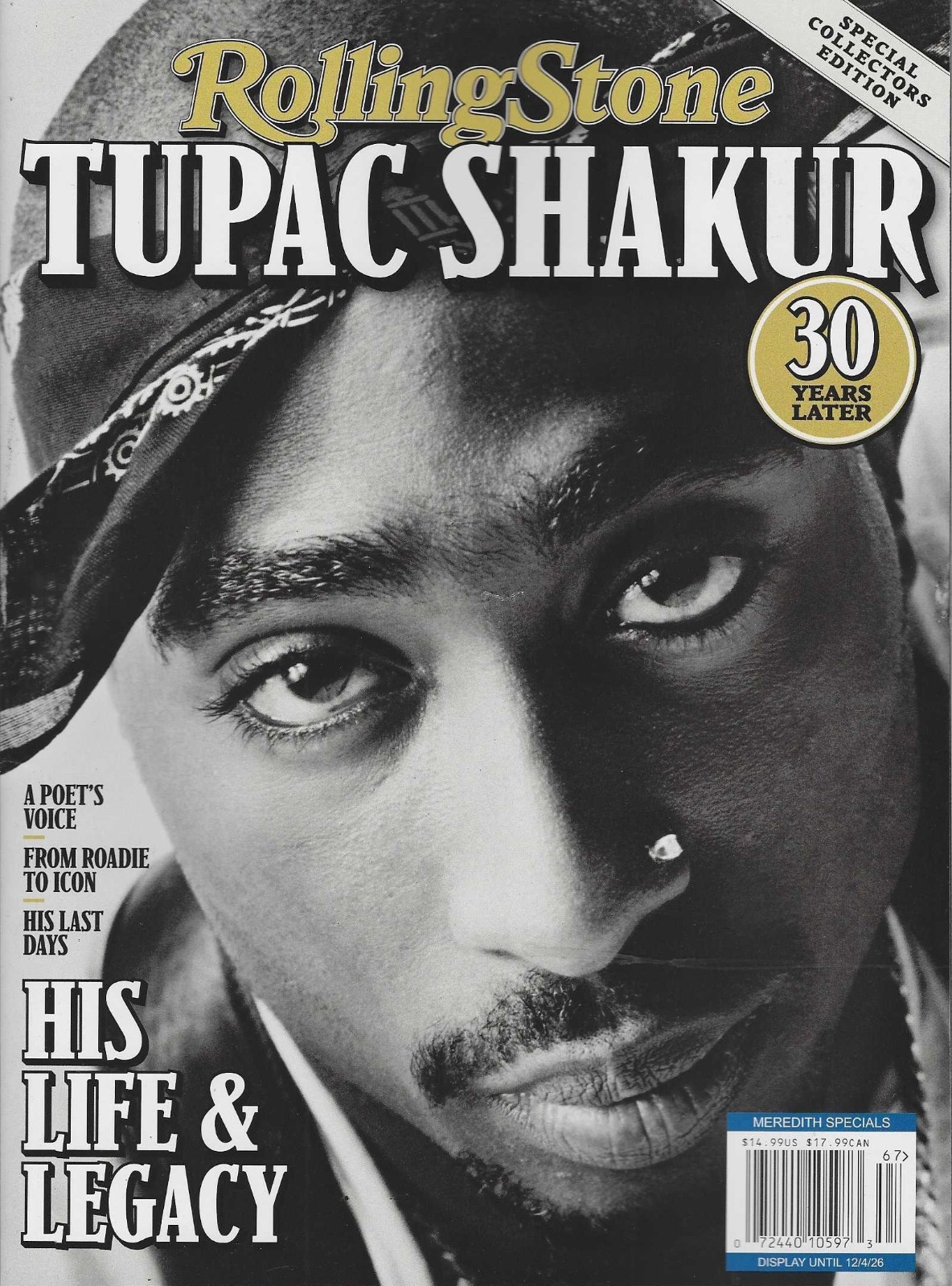 Rolling Stone Magazine 2026:  Tupac Shakur