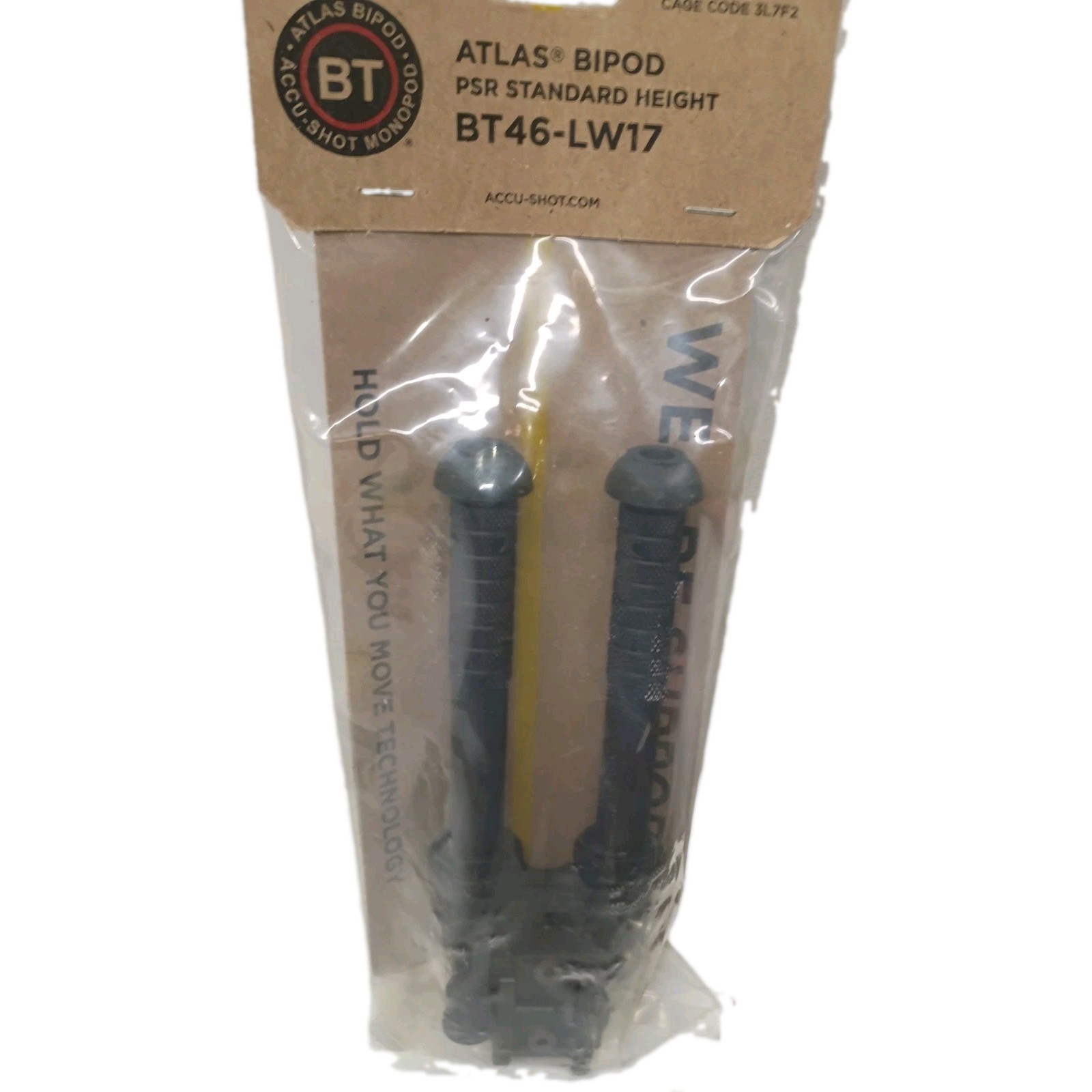 Atlas B&T Accu-Shot BT65-LW17 Gen 2 CAL Bipod ADM-170-S QD Picatinny USA Black