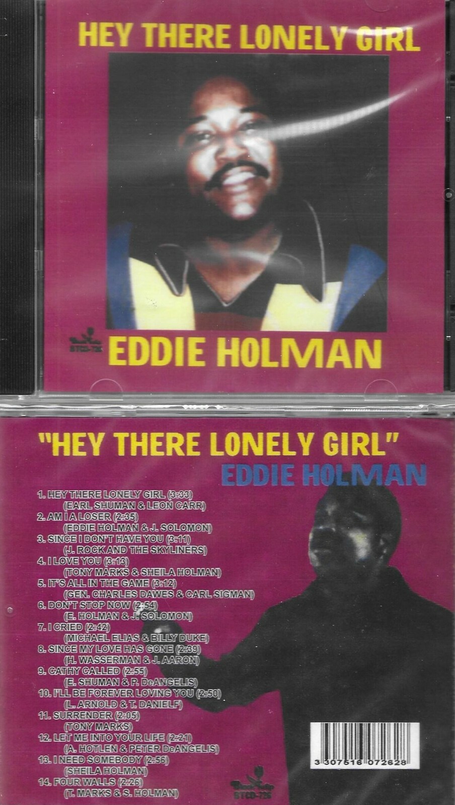 EDDIE HOLMAN-HEY THERE LONELY GIRL/BEST OF-15 CUTS ALL ORIGINAL-NEW SEALED CD