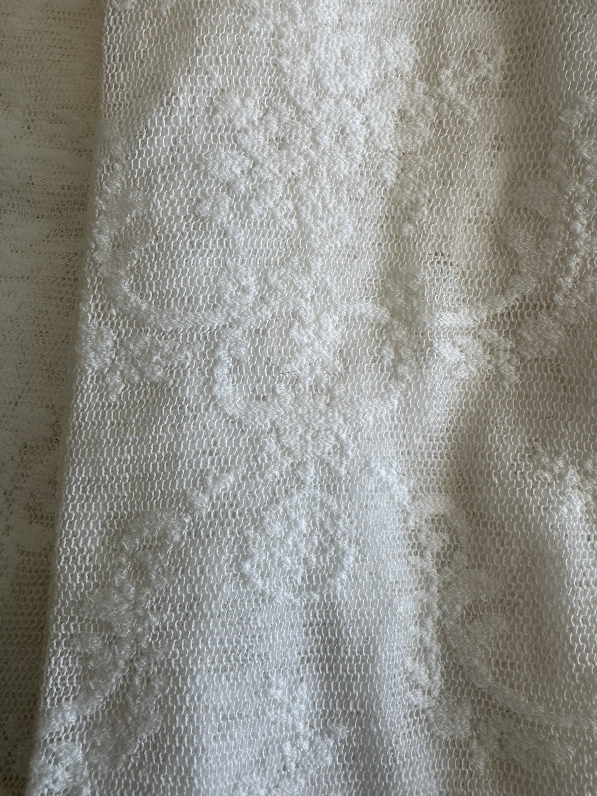 Rachel Ashwell White Lace Curtains panels Romantic Farmhouse Cottage 