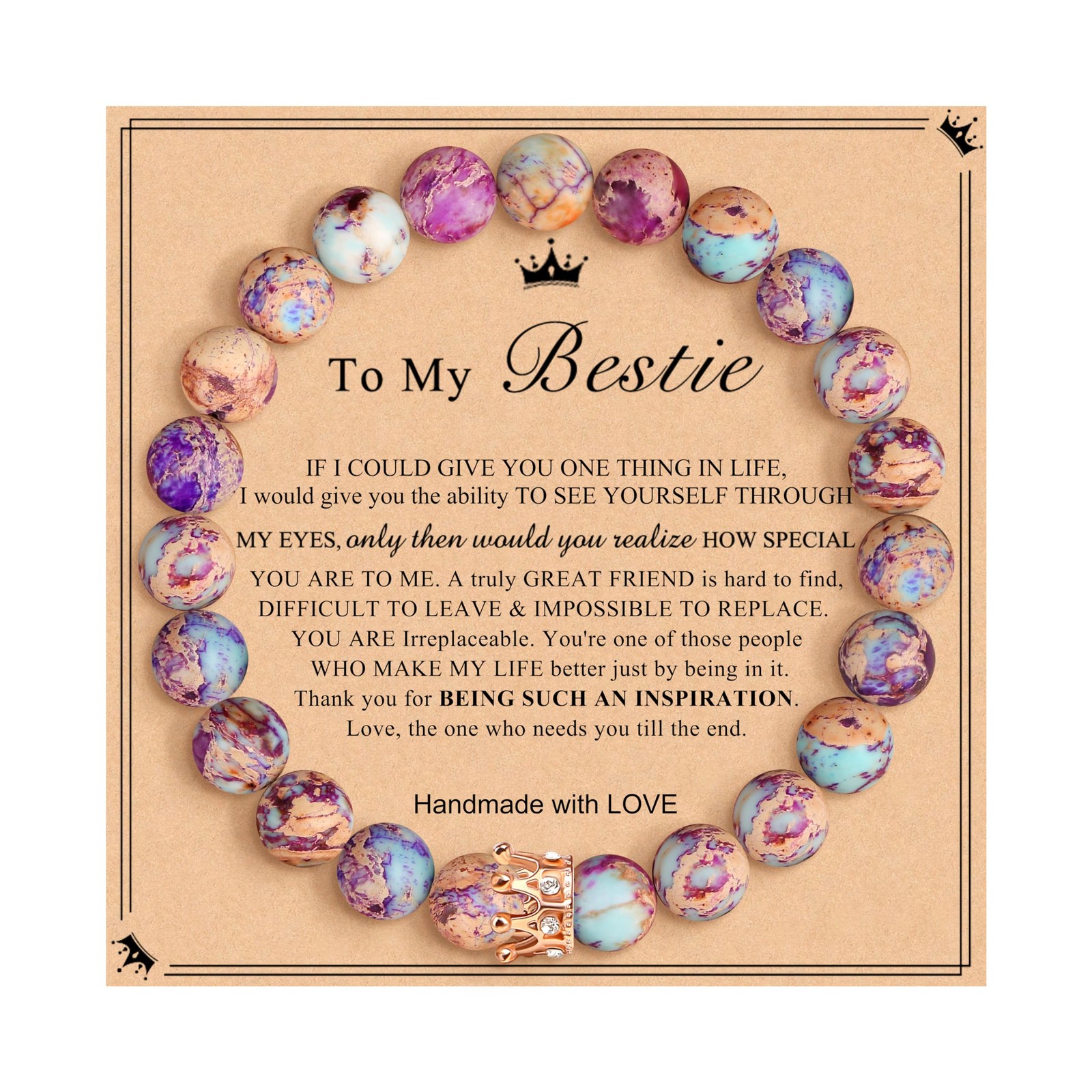 Friendship Bracelet Colorful Imperial Jasper 7-10 Inch Friendship Bracelet Colorful Imperial Jasper 7-10 Inch