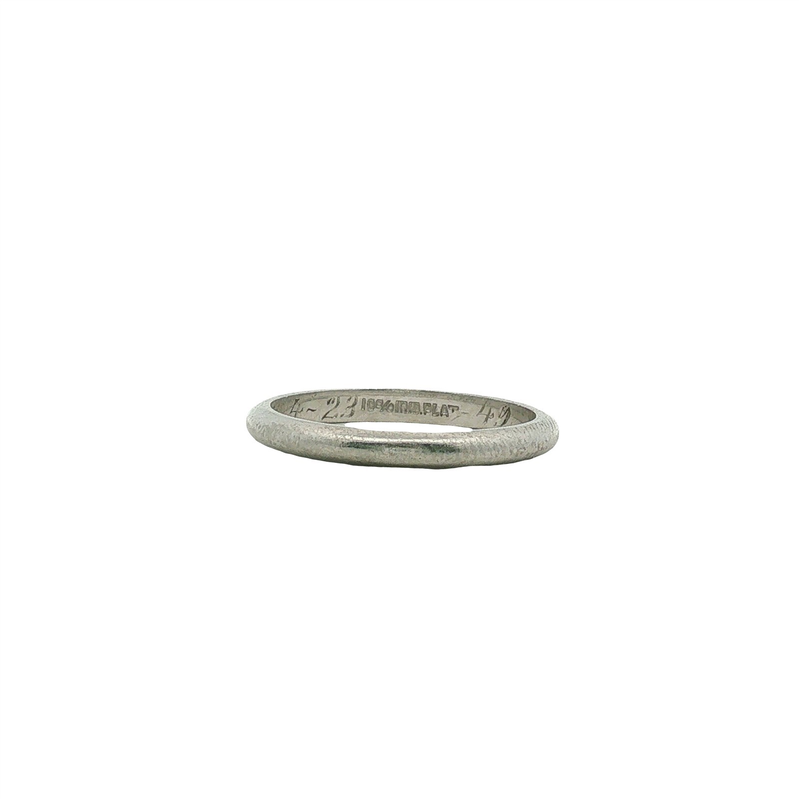 Vintage Platinum Band Sz 5.5