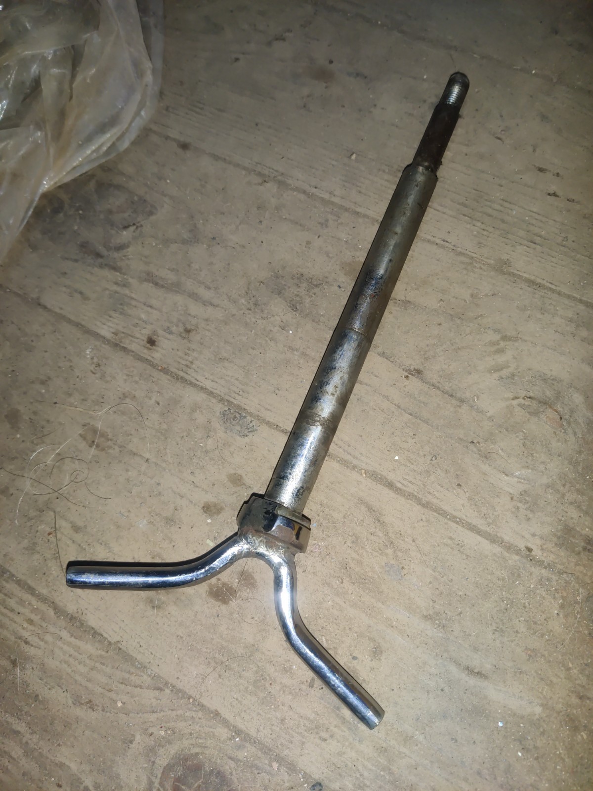 Chrome plated Harley 45 flathead rear wheel hub axle spindle Chrome plated Harley 45 flathead rear wheel hub axle spindle