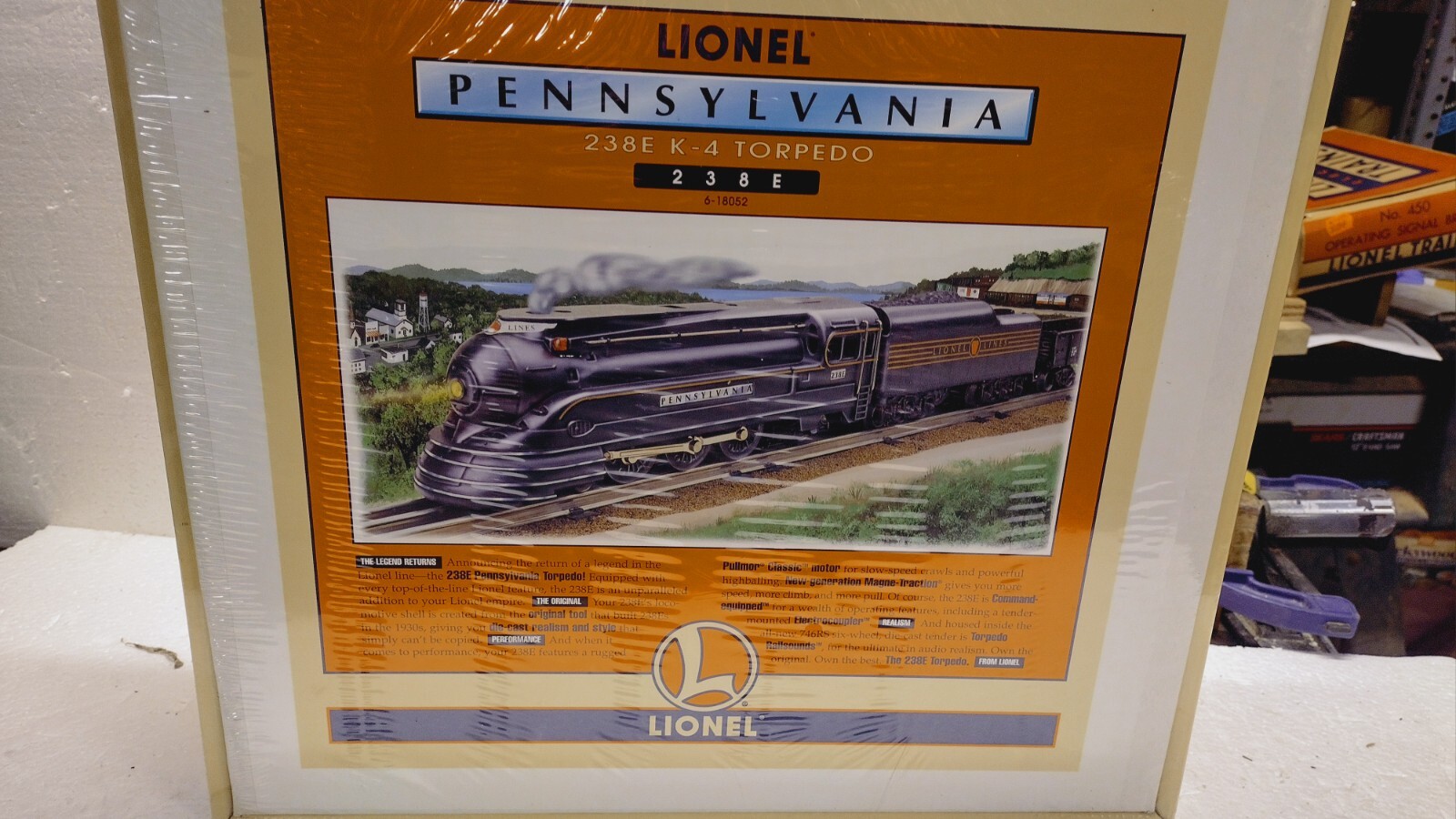 LIONEL 6-18052 TMCC PENNSYLVANIA K-4 TORPEDO 238E STEAM ENGINE SEALED