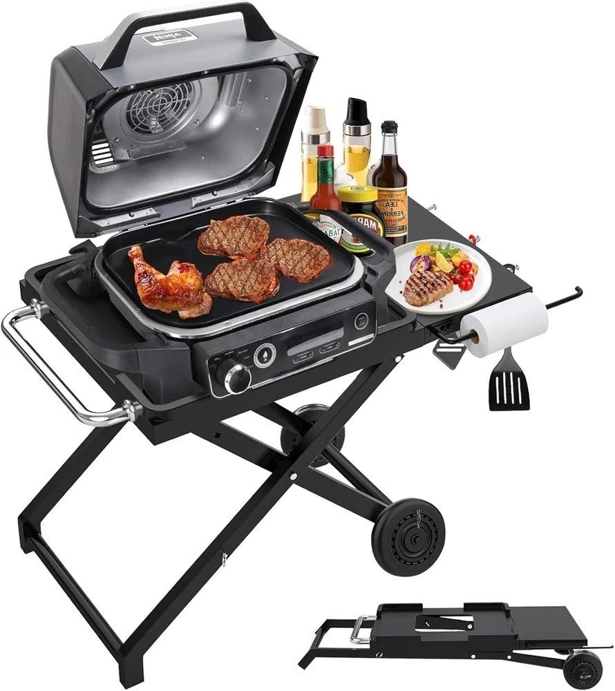 Collapsible Grill Stand for Ninja Woodfire Outdoor Grill OG700/800/900 Series &