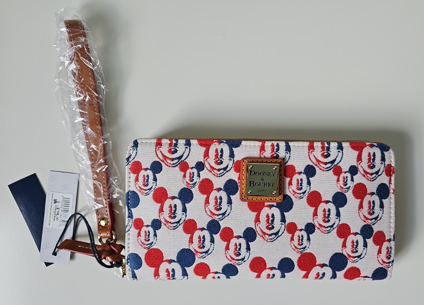NWT DISNEY Dooney & Bourke Disney Mickey Mouse Americana Wallet Wristlet