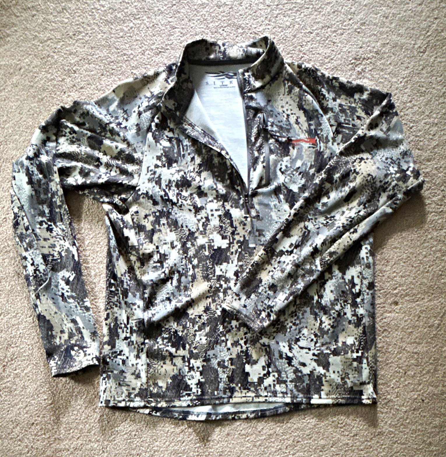 Sitka Men’s L Core Midweight Zip-T Camo Sitka Men’s L Core Midweight Zip-T Camo