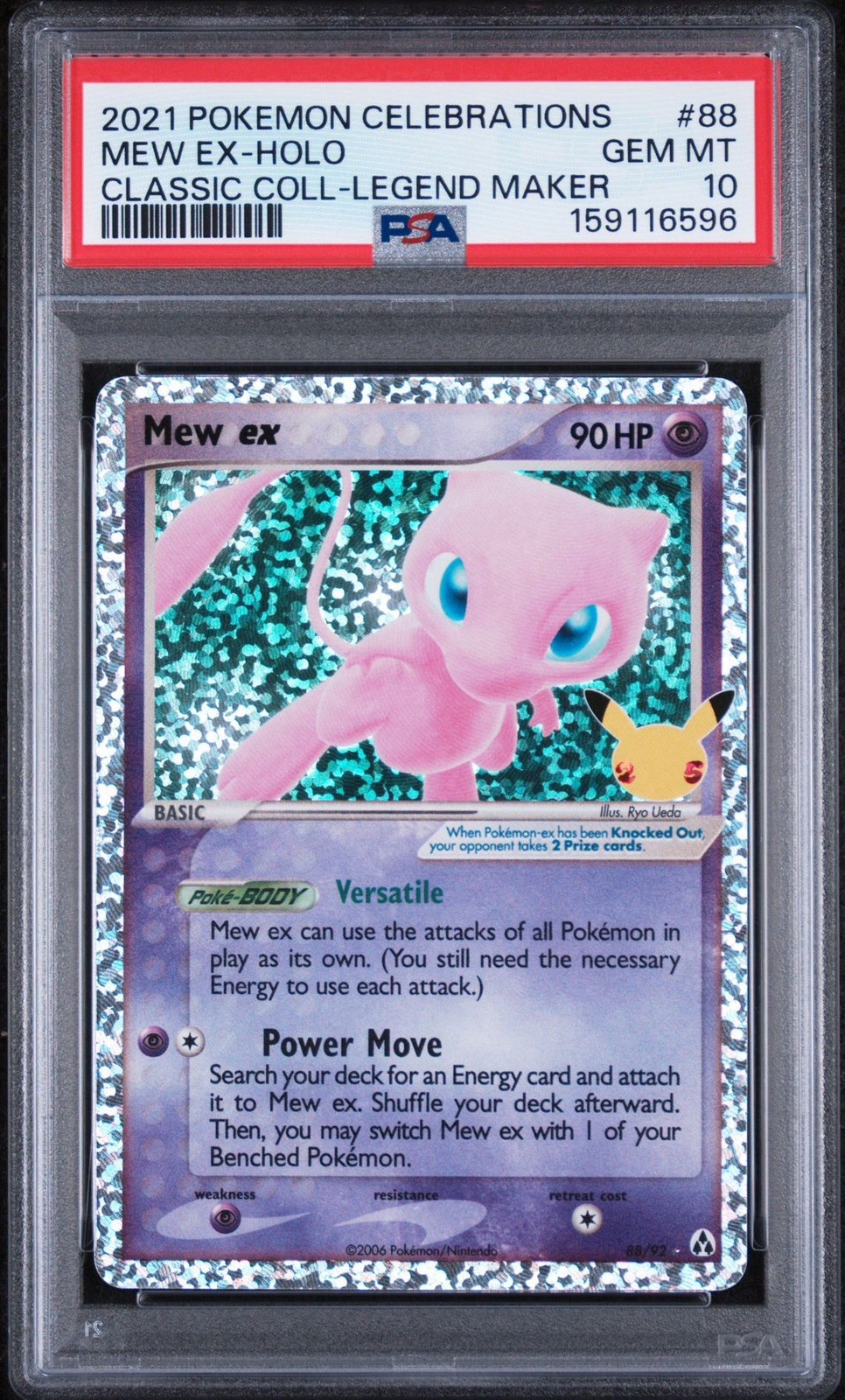 2021 POKEMON CELEBRATIONS CLASSIC COLLECTION #88 MEW EX-HOLO PSA 10 2021 POKEMON CELEBRATIONS CLASSIC COLLECTION #88 MEW EX-HOLO PSA 10