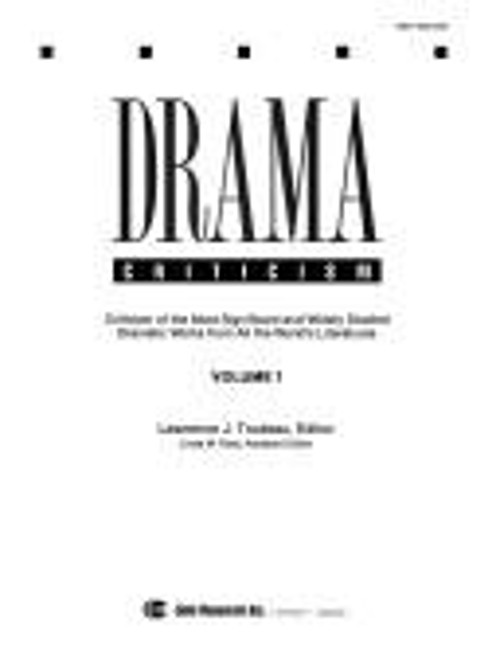 Drama Criticism Hardcover