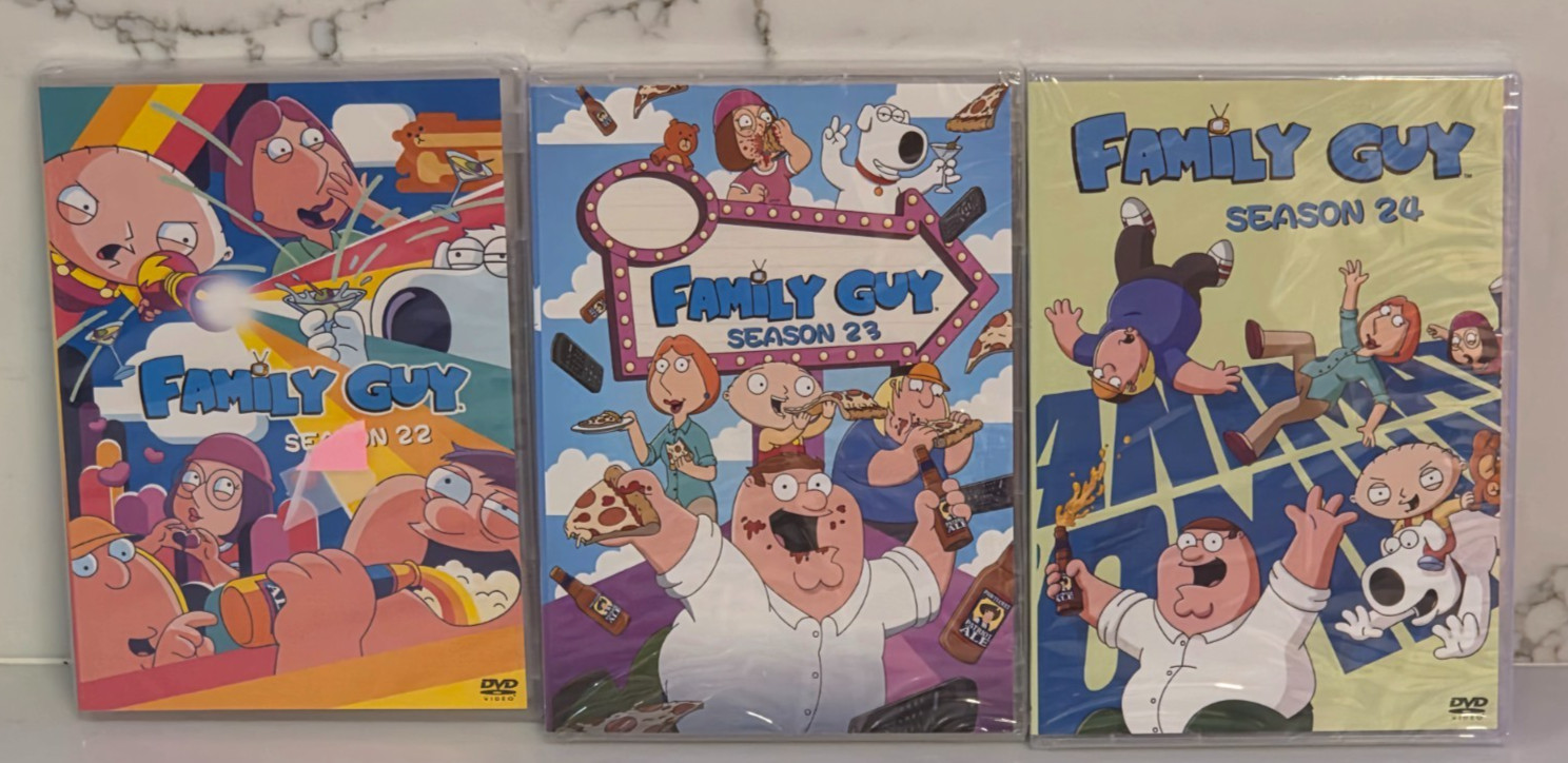 FAMILY GUY : THE COMPLETE Seasons 22+23+24 ( DVD Set ) Brand New & Sealed