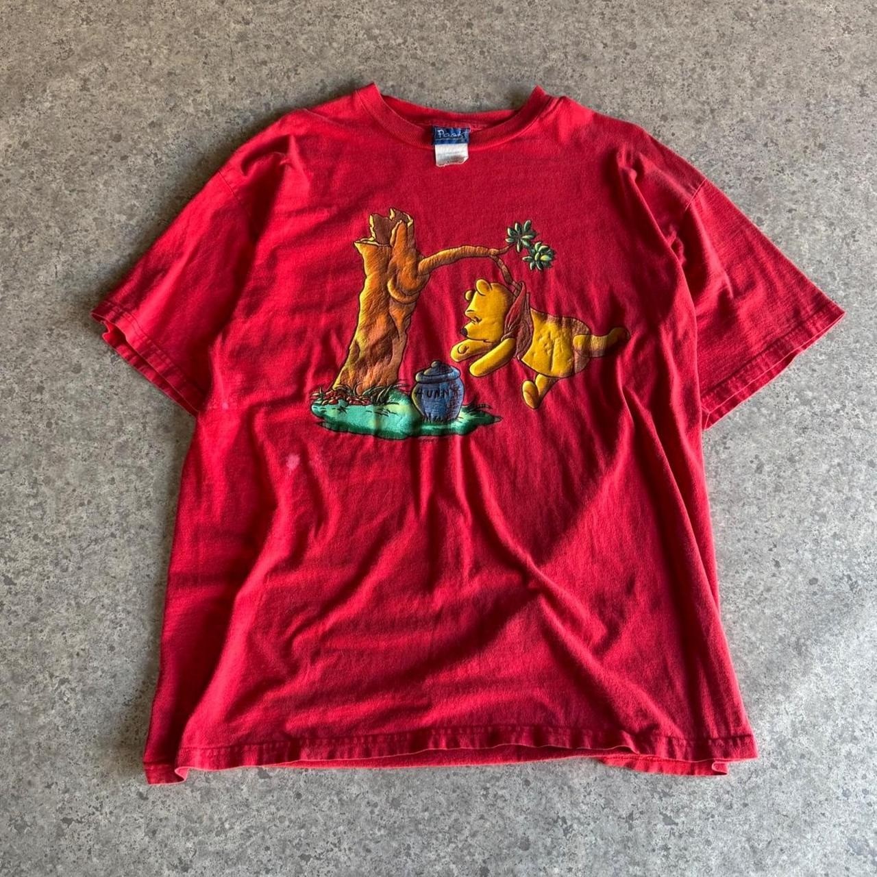 Vintage Disney Winnie the Pooh Red Graphic T-Shirt 90s Mens XL Cotton Vintage Disney Winnie the Pooh Red Graphic T-Shirt 90s Mens XL Cotton