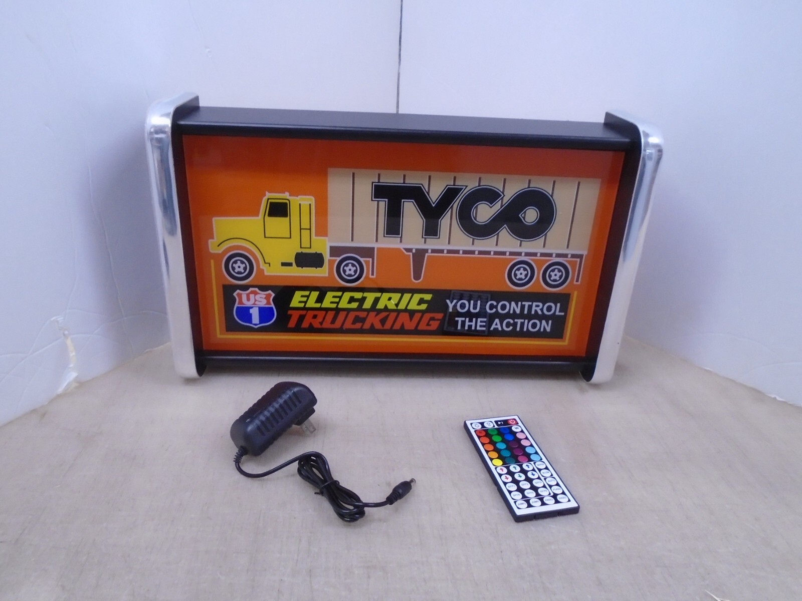 Tyco US-1 Electric trucking Slot car Store /Rec Room Light Up Display SIGN Tyco US-1 Electric trucking Slot car Store /Rec Room Light Up Display SIGN