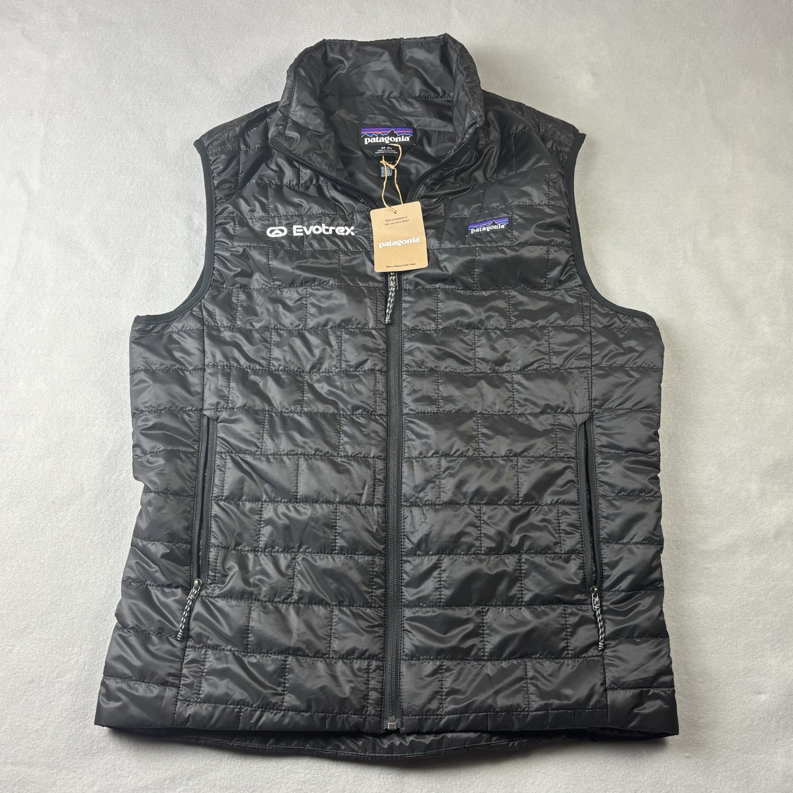 Patagonia Nano Puff Vest Men’s M Black Primaloft Full Zip Outdoors 84243 Logo Patagonia Nano Puff Vest Men’s M Black Primaloft Full Zip Outdoors 84243 Logo