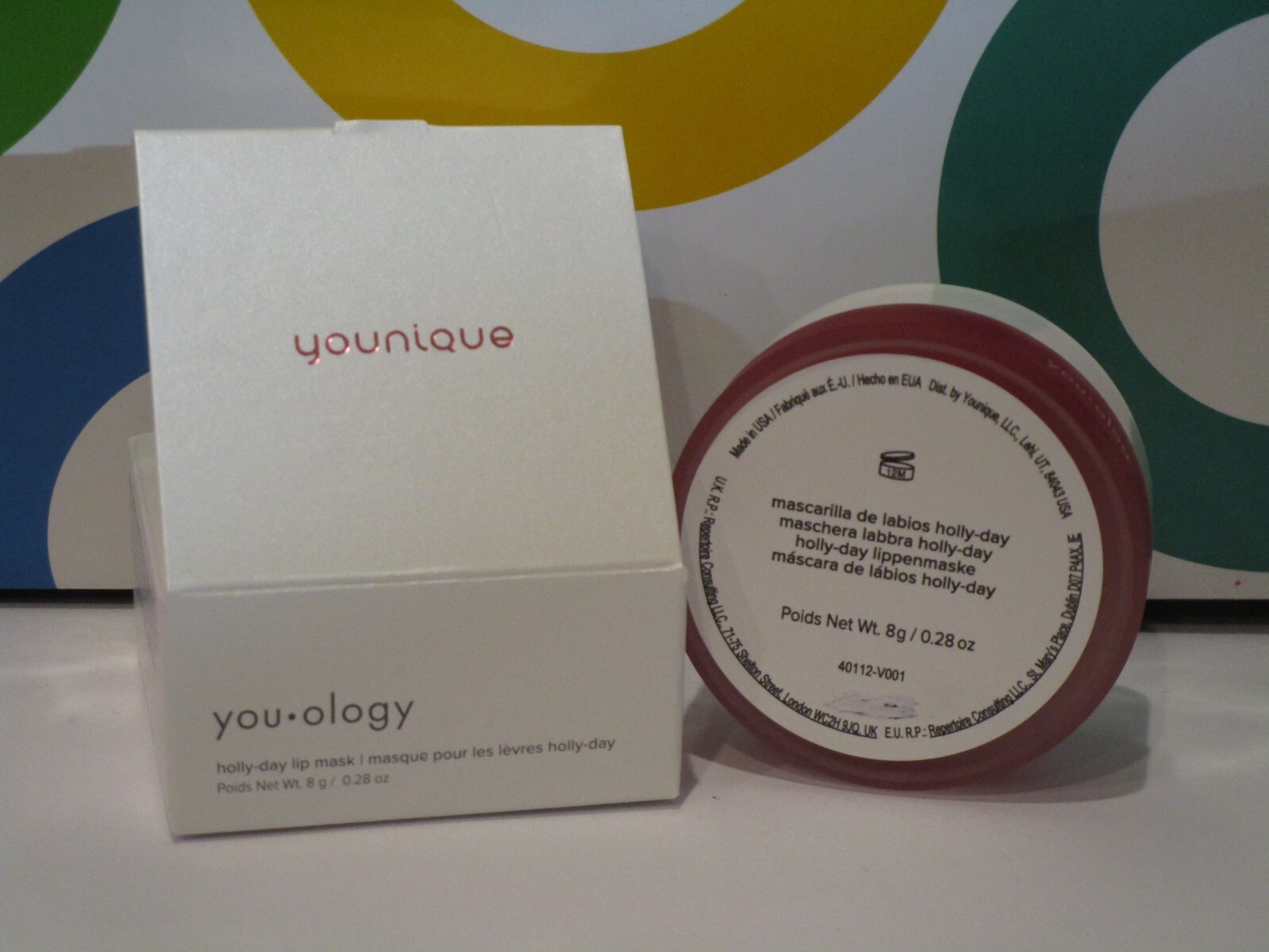YOUNIQUE ~ YOU. OLOGY HOLLY DAY LIP MASK ~ 0.28 OZ