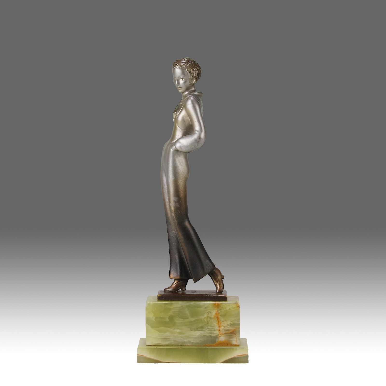 Early 20th Century Art Deco Bronze entitled \