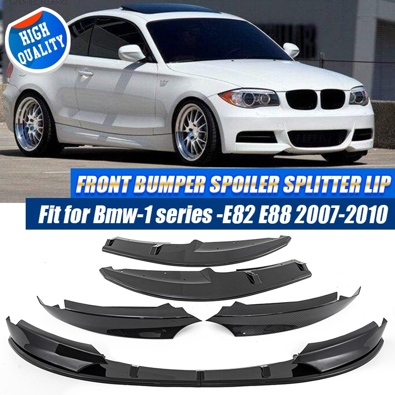 Carbon Fiber Front Bumper Spoiler Splitter Lip For BMW 135i E82 E88 2007-2010