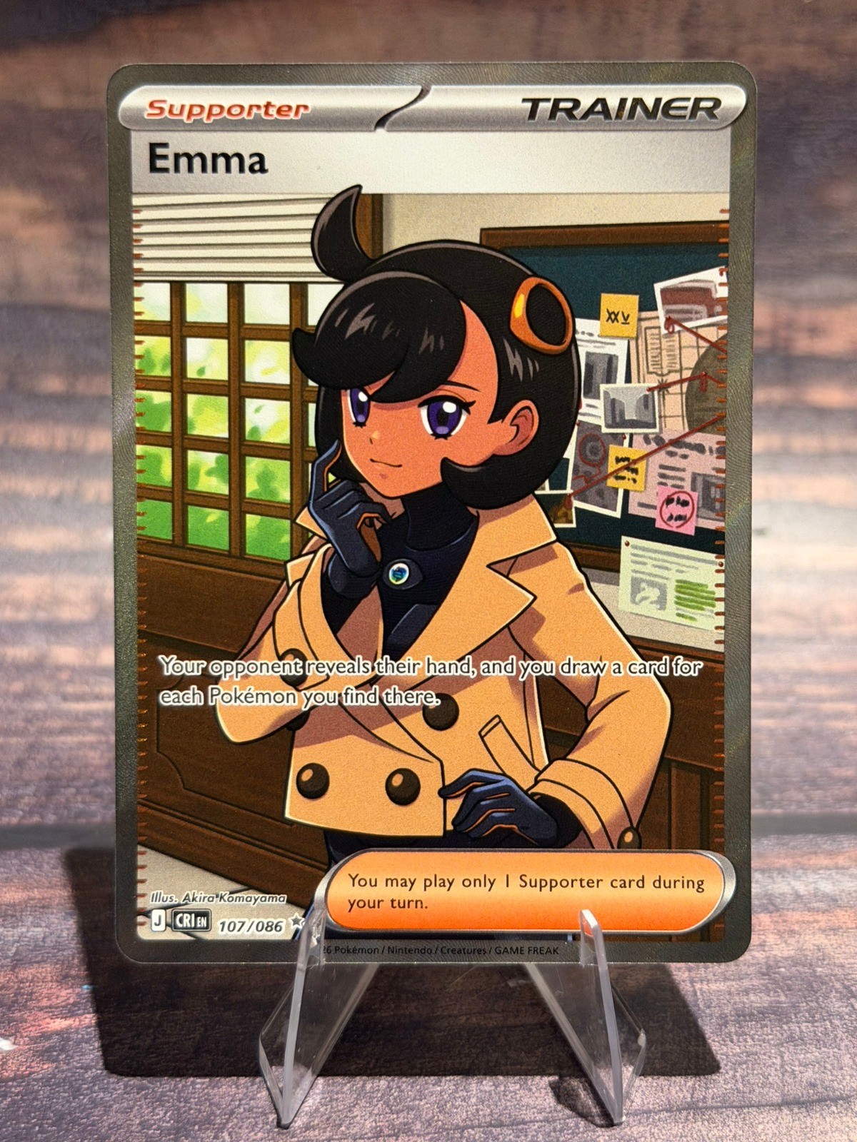 Emma 107/086 Ultra Rare ME04: Chaos Rising Pokemon TCG