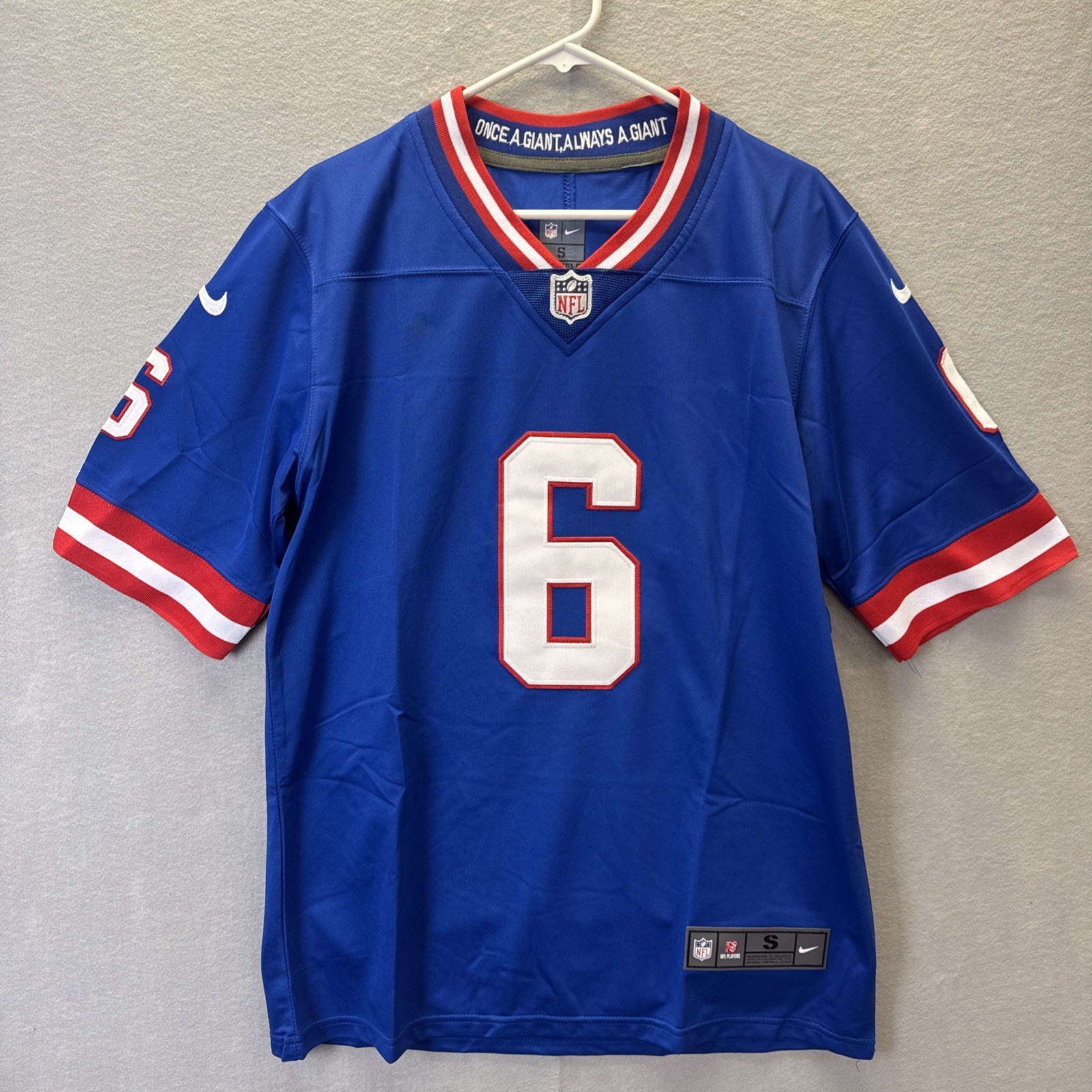 Jaxson Dart Jersey New York Football Giants Jersey #6 Big Blue Pick Size