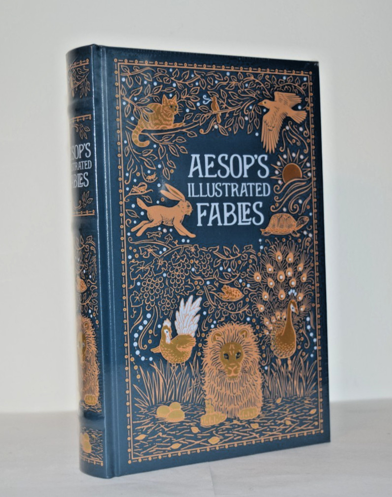 NEW Aesop\'s Fables Aesop Illustrated Rackham Sealed Leather Bound Collectible