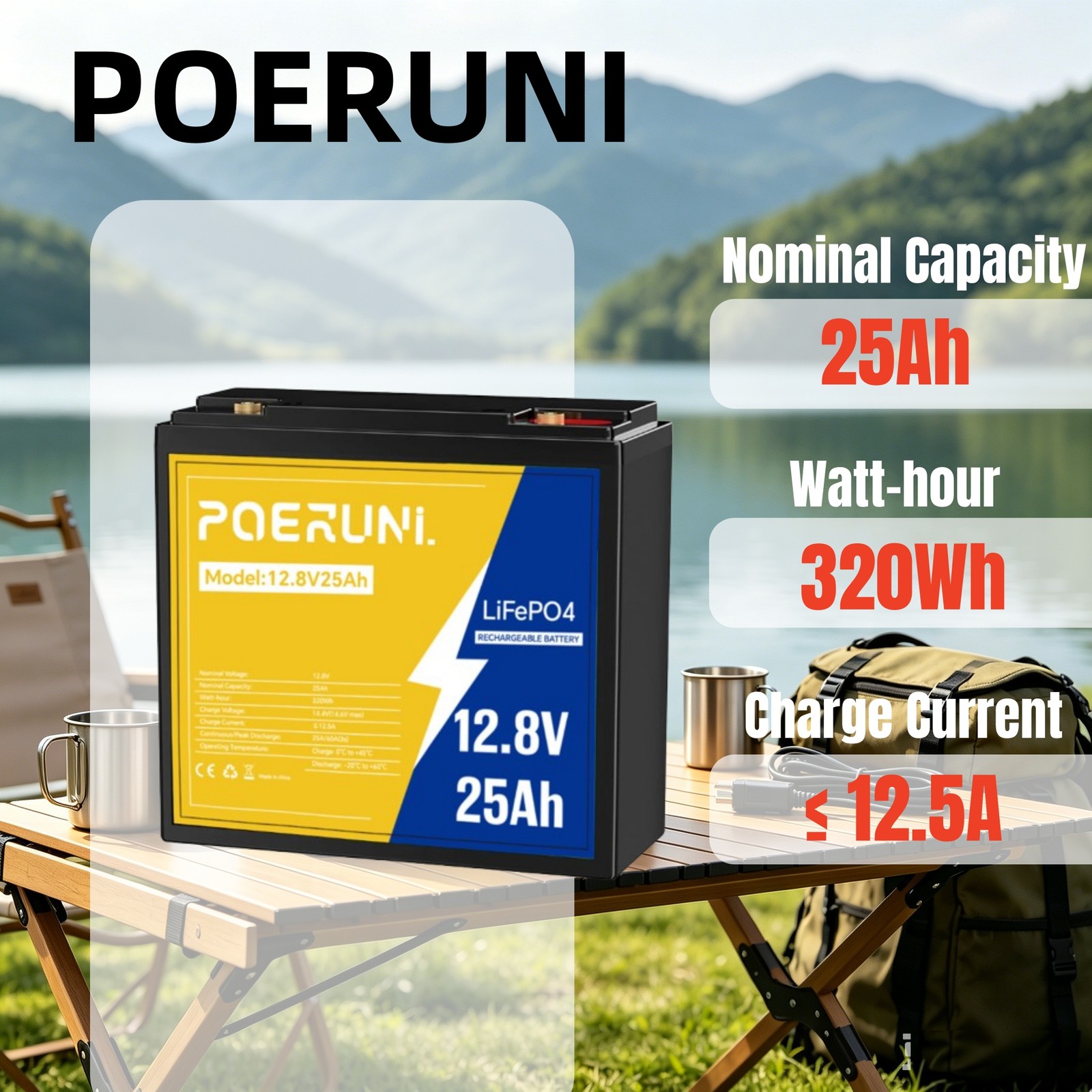 12V 25Ah LiFePO4 Rechargeable Lithium Battery BMS Protection for Emergency Light 12V 25Ah LiFePO4 Rechargeable Lithium Battery BMS Protection for Emergency Light
