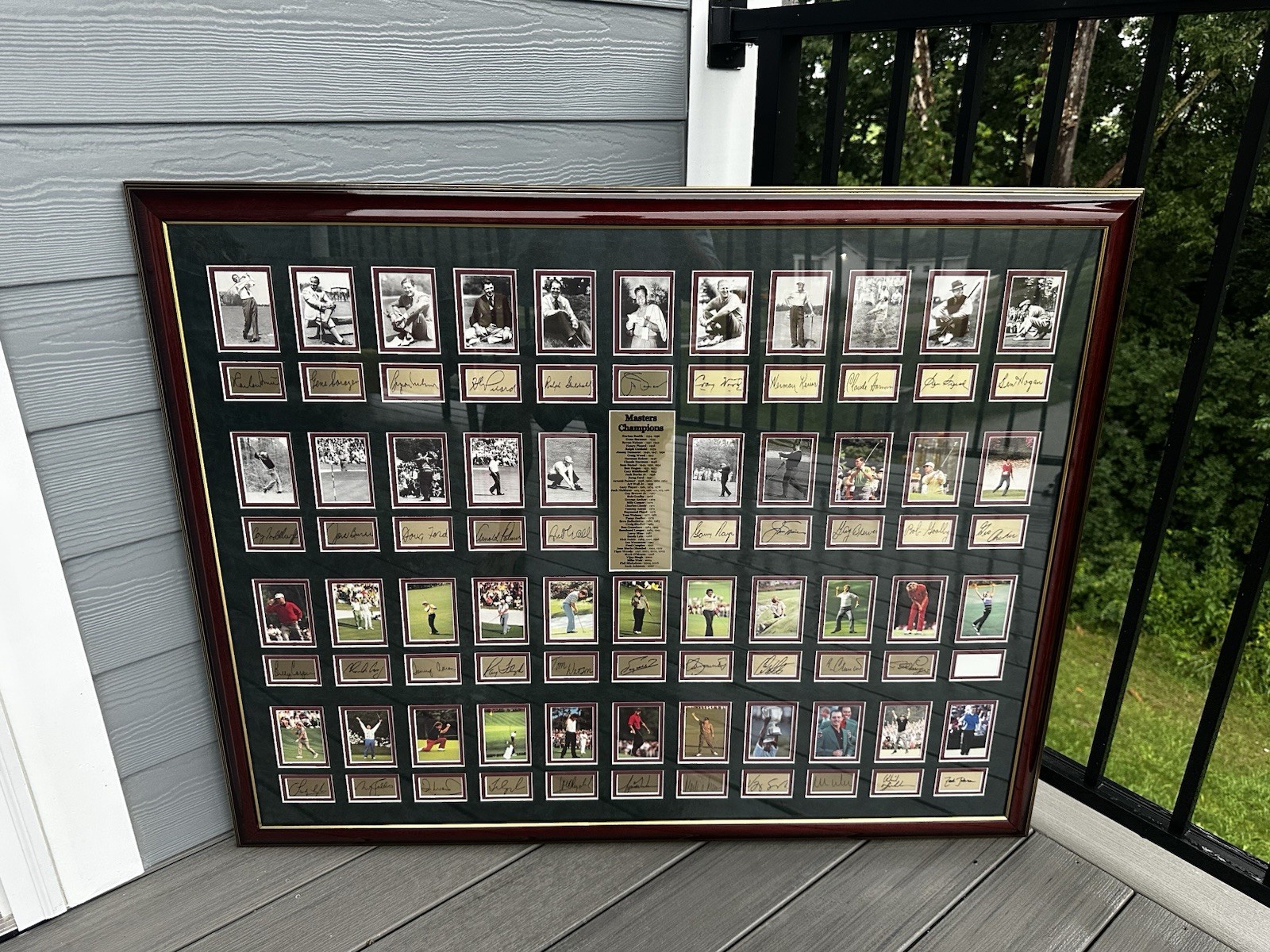 Framed 1934-2007 Champions Of golf Masters Framed 1934-2007 Champions Of golf Masters