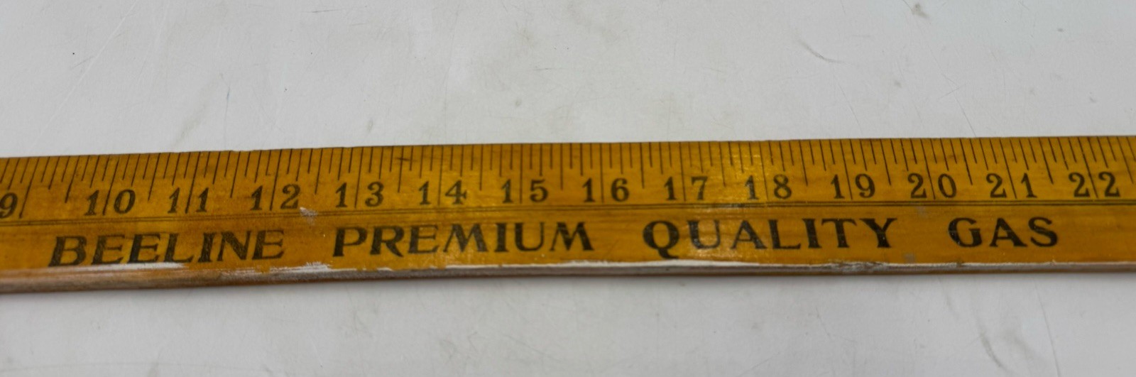VTG Beeline Premium Quality Gasoline Yardstick VERY RARE Automotive Oil Gas LOOK VTG Beeline Premium Quality Gasoline Yardstick VERY RARE Automotive Oil Gas LOOK