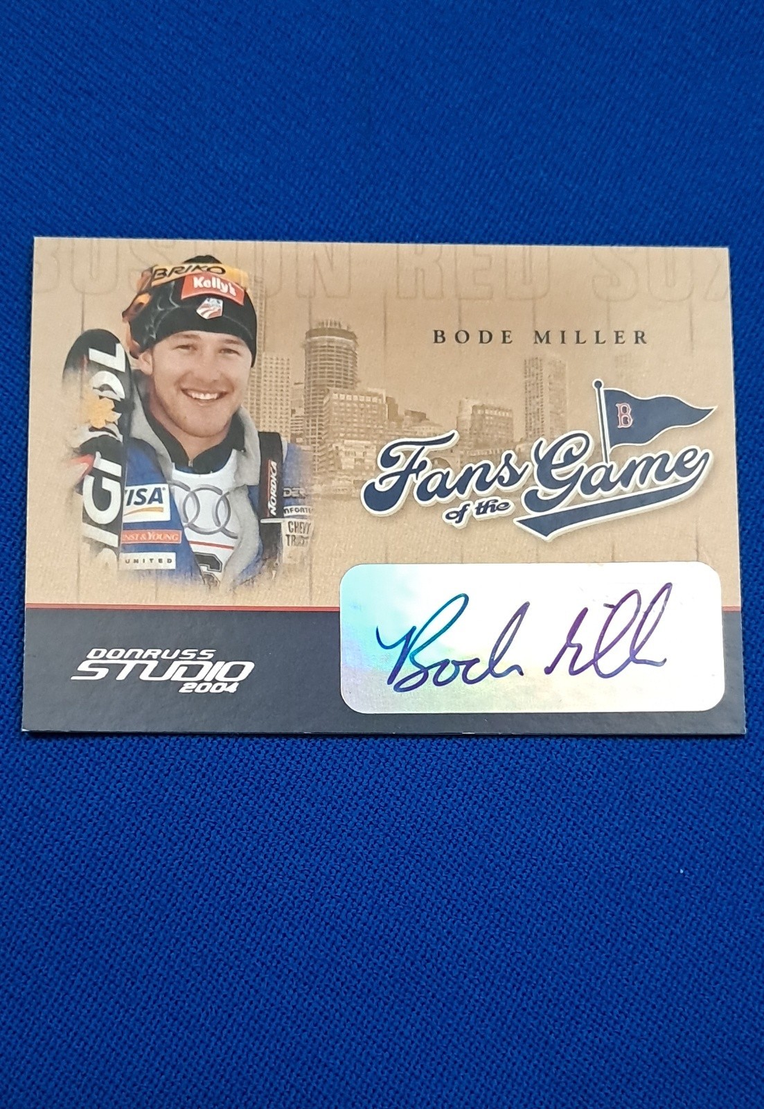 2004 Donruss Studio - Fans of the Game Bode Miller #218FG-3 Autographs (AU)