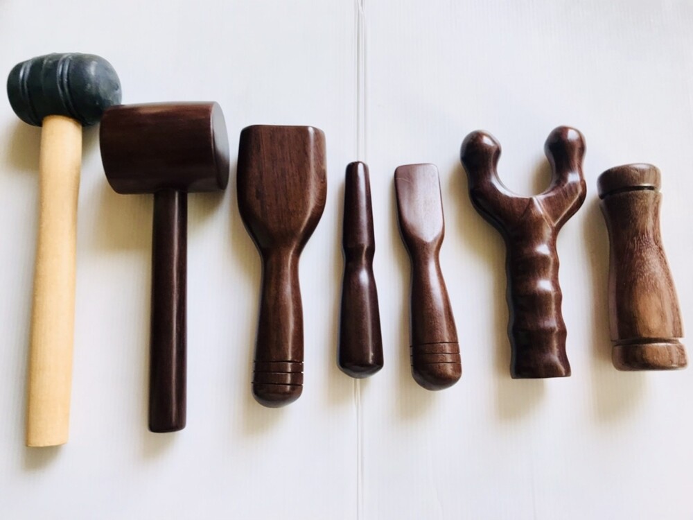Set 7 Thai TOK SEN Wooden Tool Device Helps Relieve Pain Aches Body Chronic 