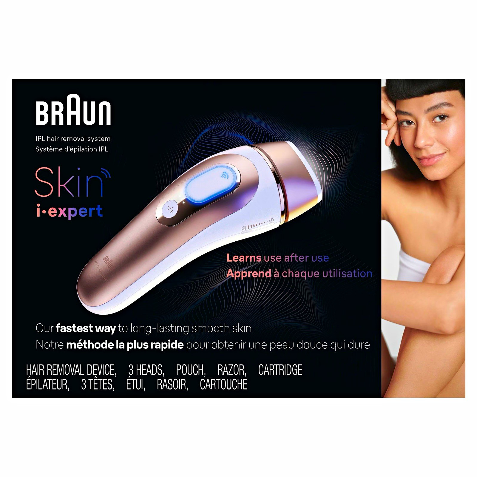 Braun Skin i-expert IPL Hair Removal Device PL7243 Gillette Razor Braun Skin i-expert IPL Hair Removal Device PL7243 Gillette Razor